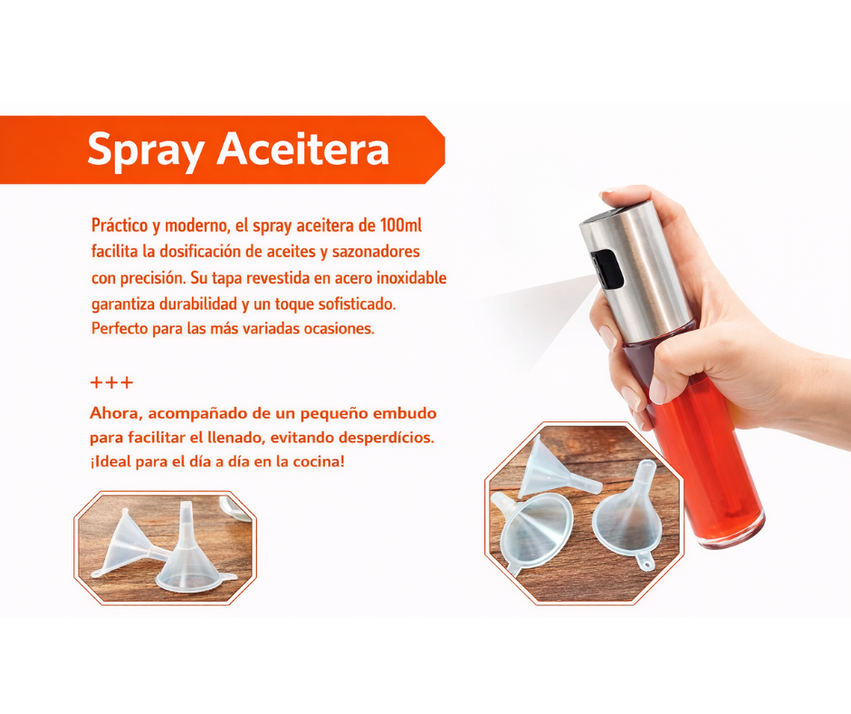 Polaro OilMist™ - Spray dosificador de aceite preciso y elegante