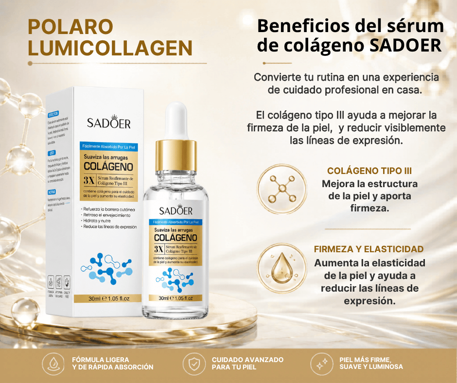 Polaro Lumicollagen™ - Sérum Facial Reafirmante con Colágeno Tipo III
